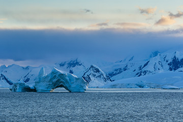 Sun rise in Gerlache Strait