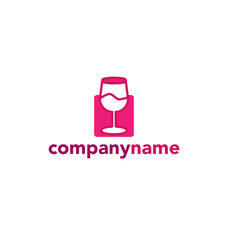 logo for wine, winery or wine house
