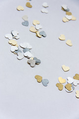 Love hearts on white background