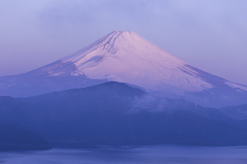 Mt. Fuji winter season shooting from Hakone viewpoint. Japan
