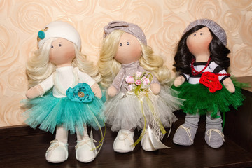 Textile dolls handmade