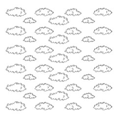 Векторная иллюстрация фон из облаков