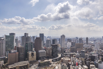 Fototapeta premium OSAKA, JAPAN - 09 FEBRUARY 2015 - The city of Osaka, in the Kans