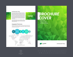 Abstract business brochure, flyer and cover design layout templa