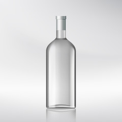 bottle with alcohol.