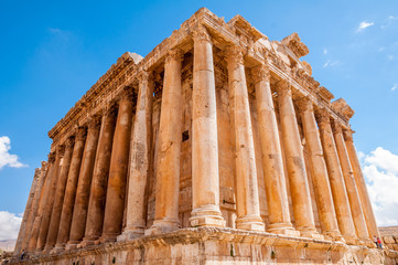 Bacchus temple in Baalbek, Lebanon