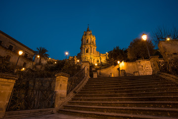 Fototapeta premium View of Modica from St. George's Church 