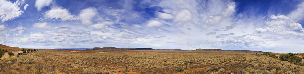 Fototapeta na wymiar SA Plain 2 Pt Augusta 180 panorama