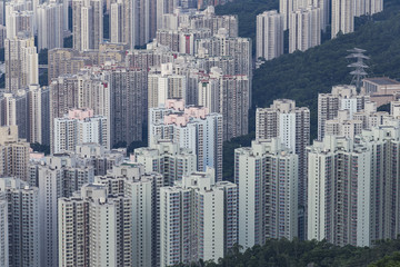 Building apartment pattern Hong Kong living.