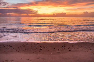 Fototapeta premium Moring sunshine at Had Chao Samran beach.