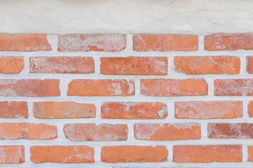 Red pattern brick wall texture and background.