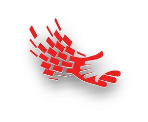 3d vector deal web icon