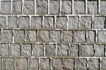 White pattern brick wall texture and background.