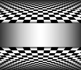 Naklejka premium Abstract 3D Background black and white