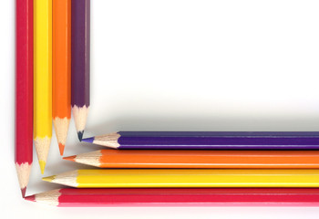 Abstract background from color pencils