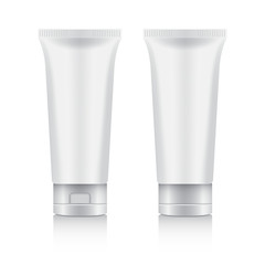 Cosmetic Packaging : Plastic Tube : Vector Illustration