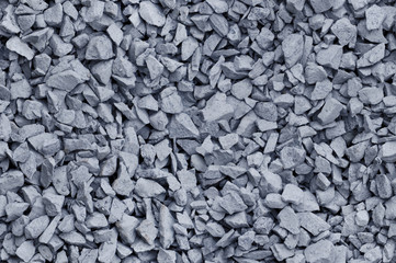Bluish Gray gravel used for construction fill - seamless backgro