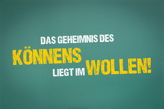k&ouml;nnen und wollen!