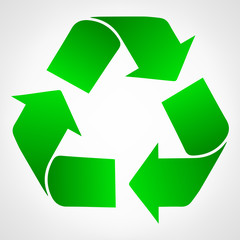 Green recycle symbol