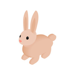 Obraz premium Easter bunny isometric 3d icon