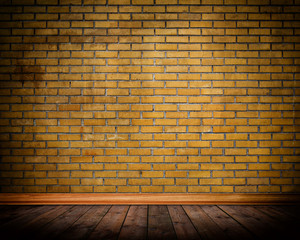 Old brick wall and floor background.