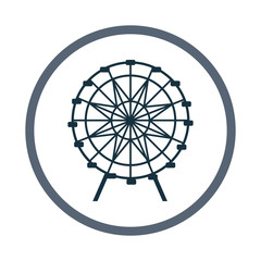 Fototapeta premium Ferris wheel icon