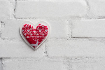 Heart on a white background