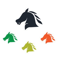  Horse muzzle in profile icon
