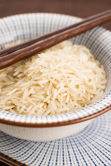 basmati rice in a bowl