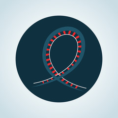 Color american slide icon