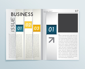 Magazine Layout : Vector Illustration