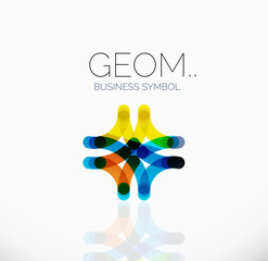 Logo, linear abstract geometric icon