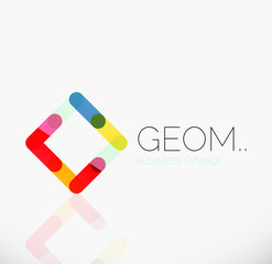 Logo, linear abstract geometric icon