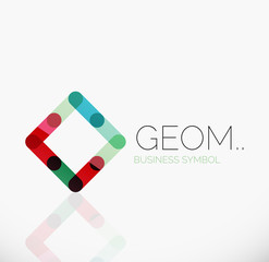 Logo, linear abstract geometric icon