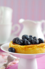 Käsetörtchen mit Blaubeeren
