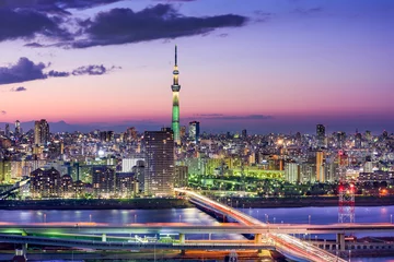 Türaufkleber Tokio, Japan Skyline © SeanPavonePhoto