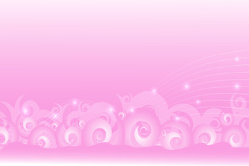 Pink abstract lines and swirl wave background