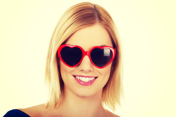 Fototapeta premium Casual woman in sunglasses.