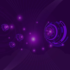 Purple abstract vector communication illustration background