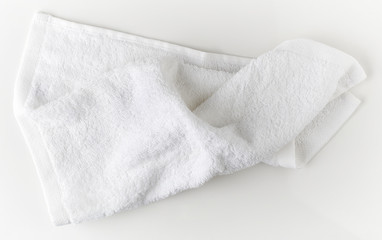 Fototapeta na wymiar White spa towel