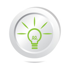 Bulb, idea sign button icon