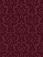 Vector colorful damask seamless floral pattern background. Color