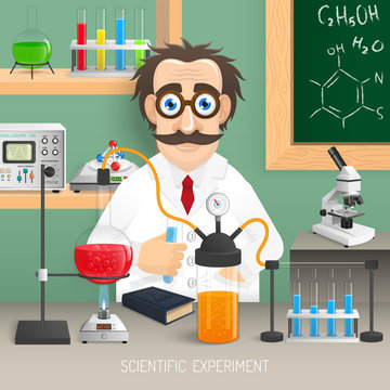Scientist In Chemistry Lab