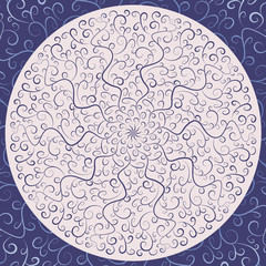 Mandala. Ethnic decorative elements. Hand drawn background. 