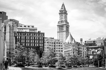 City Skyline with Clocktower