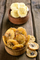 Homemade banana chips
