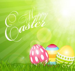 Happy Easter Spring Background Illustration
