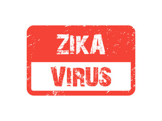 Zika Virus Rubber Stamp - 102077751