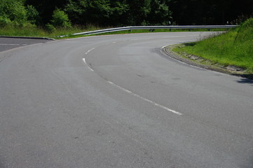 Fototapeta premium Straßenkurve