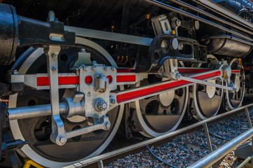 Steam locomotive rolling